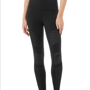 Brand new ALO high waist moto legging black size S